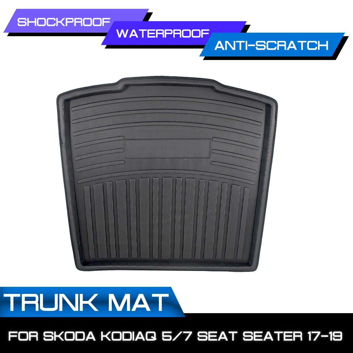 

Car Cargo Liner Boot Tray Rear Trunk Cover For SKODA Kodiaq 5/7 Seat Seater 2017 2018 2019 Matt Mat Floor Carpet Kick Pad