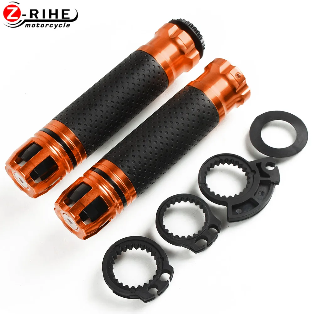 Универсальный 7/8 ''22 мм мотоцикл для BENLIL BJ300 yamaha r15 r25 r3 YZF R1 R6 R125 R1M KAWASAKI ZZR1400 руль ручка набор - Цвет: Оранжевый