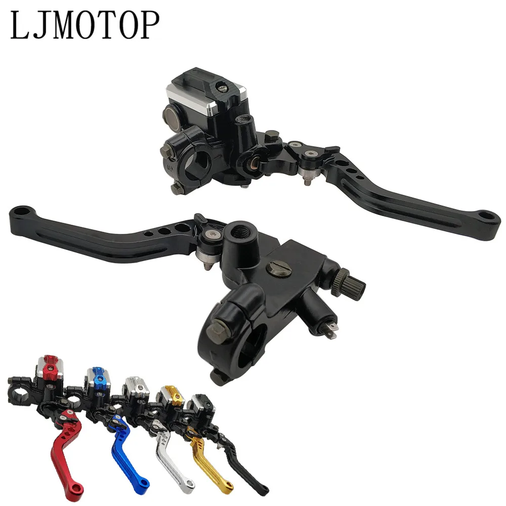 CNC Motorcycle Brake Clutch Levers Master Cylinder Reservoir Set For KTM Duke 125 200 250 390 690 EXC EXCF SX SXF XC XCF
