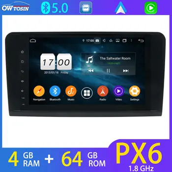 

9'' PX6 4+64G Android Car Multimedia Player For Mercedes Benz ML GL Class W164 X164 BT 5.0 Tethering GPS Navigation 4G LTE Radio