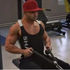 Sports Running T-shirt Men Gym Fitness Tops Tee Shirt Stringer Bodybuilding Singlets Muscle Vest T Shirt Workout Shirt ► Photo 3/6