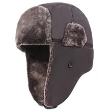 Зимние мужские шапки-бомберы, утолщенные бархатные теплые уличные снежные шапки, наушники для велоспорта, ветрозащитные шляпы, кепки для мужчин, мехская шапка