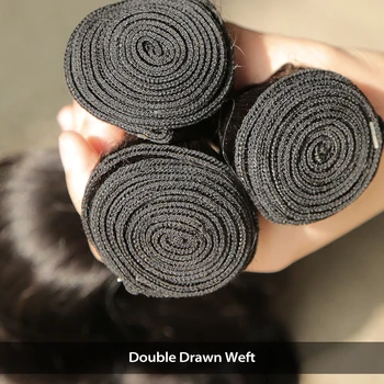 Luvin 28 30 32 34 40 Inch 1 3 4 Brazilian Hair Weave Bundles Body Wave Remy Human Hair Natural Double Drawn 5