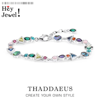 A Journey to Paradise Bracelets 2020 New Colourful Link Chain 925 Sterling Silver Fashion Jewelry Boho-inspired Gift For Women