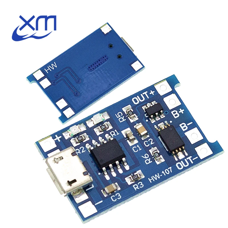 1 шт. зарядная плата 5 в а с Micro USB 18650 для литиевой батареи модуль зарядного устройства + Двойная функция защиты