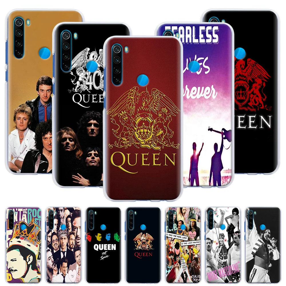 

Freddie Mercury Queen band Phone Case for Xiaomi Redmi Note 6 7 8 8T 9S 9 Pro K30 K20 Pro 6A 7A 8A Hard Back Case Capa