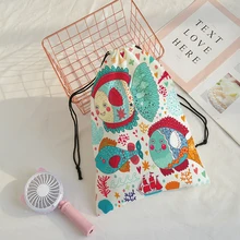 Морской ele мужской t-string pack морская черепаха печать скорость карман дорожная сумка Mochila мужской тренажерный зал мешок на завязках сумка Поддержка