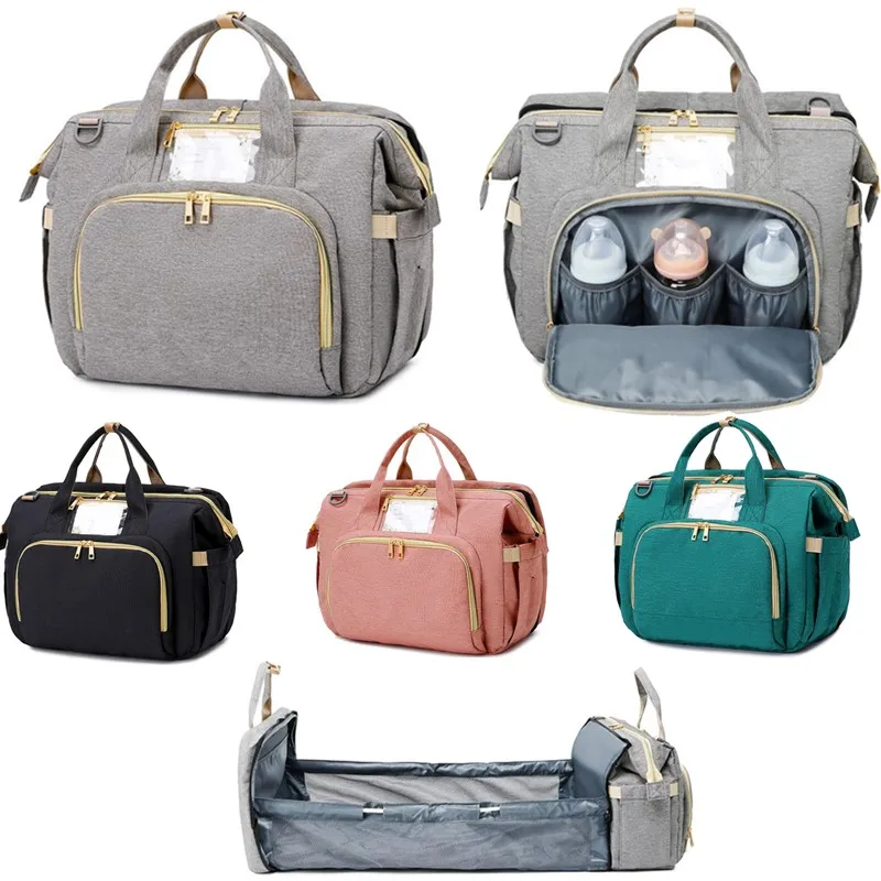 

New Lengthen & Widen 80*40CM Diaper Bag Handbag Maternal Backpack Multifunctional Foldable Baby Crib Stroller Bag Maternity Bag