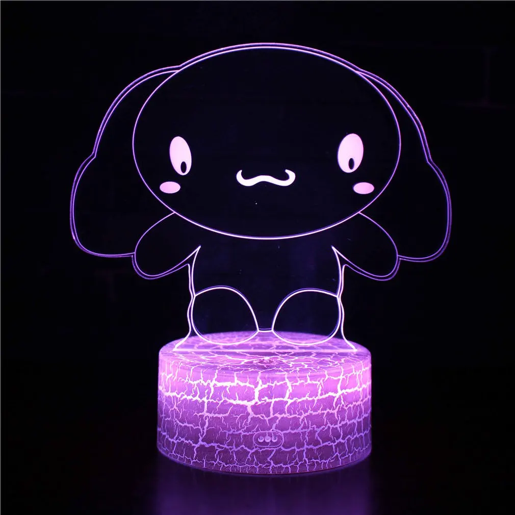 

Rabbit Series 3D Stereo Vision Lamp Acrylic 7 Colors Changing USB Bedroom Bedside Night Light Desk Lamp Gifts