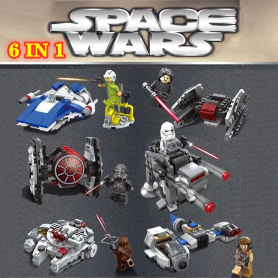 Стар, Игровые мини-истребитель TIE wars x крыло Тысячелетний сокол 75195 75196 75193 75194 Совместимость с иего конструкторных блоков, Детские кубики, игрушки подарки