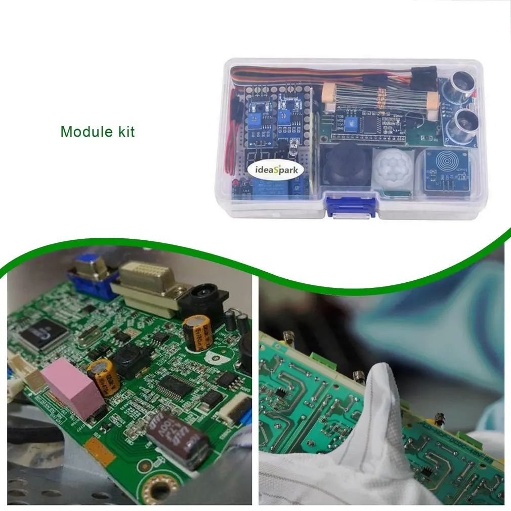 Arduino Kit Module Sensor with 0.96" OLED 1602 LCD Display ect English Tutorial 