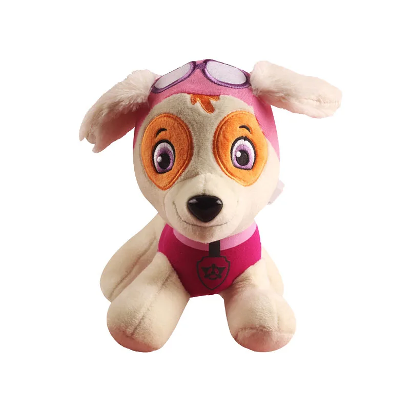 Paw Patrol плюшевая кукла игрушка собака щенок 20 см аниме мягкие животные и плюшевые игрушки куклы для детей день рождения Рождественский подарок - Цвет: Шоколад Цвет