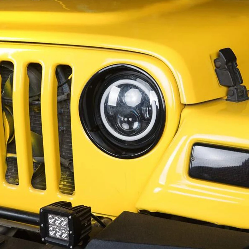 Накладка для фар 1997-2006 Jeep Wrangler TJ, черный