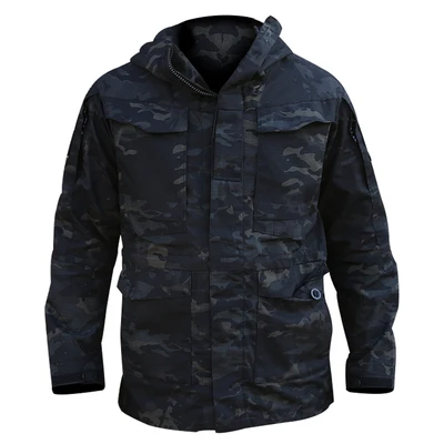Тактические куртки для мужчин водонепроницаемые ветрозащитные липучки зимние мужские s куртки военные с капюшоном камуфляж мужская верхняя одежда ветровка капюшон - Цвет: as picture
