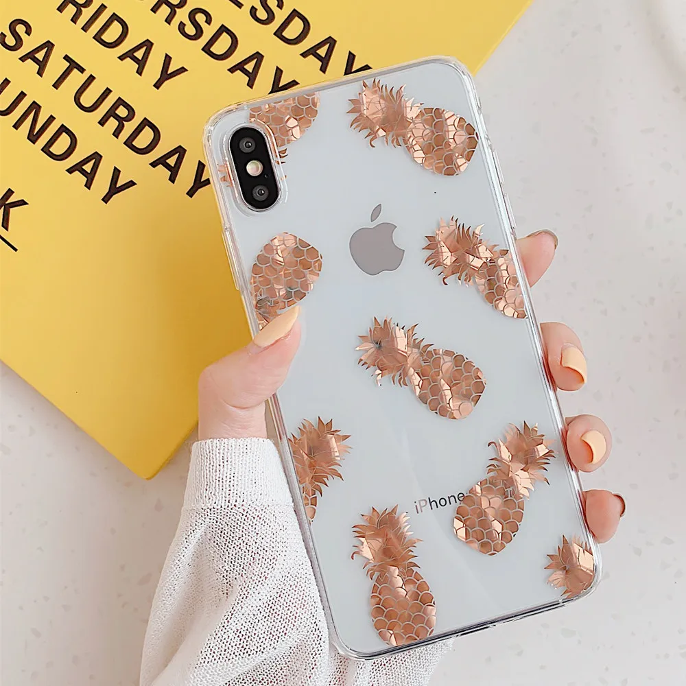 Netarlier Новое поступление прозрачный IMD чехол для iPhone8 7 Plus X XR Xs Max гальванический