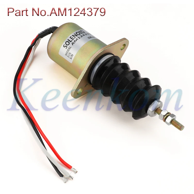 Am124379 Fuel Shutoff Solenoid 12v For John Deere 415 455 F915 F925