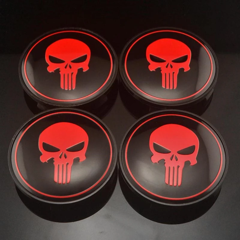 

68mm Punisher Skull Wheel Center Cap Hub Cover Badge fit for bmw 3 5 7 Series Original Rim