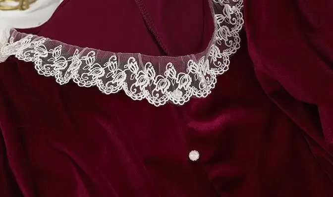 WHITNEY WANG футболка, Весенняя мода, уличная одежда, кружевной воротник, пэчворк, тонкая бархатная футболка, женские топы, футболка, женская футболка