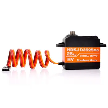 

1PCS D3625 Waterproof Servo Metal Gear Digital Servo 180Degree 25KG High Torque Servos for RC Model Car Speed Boats Parts