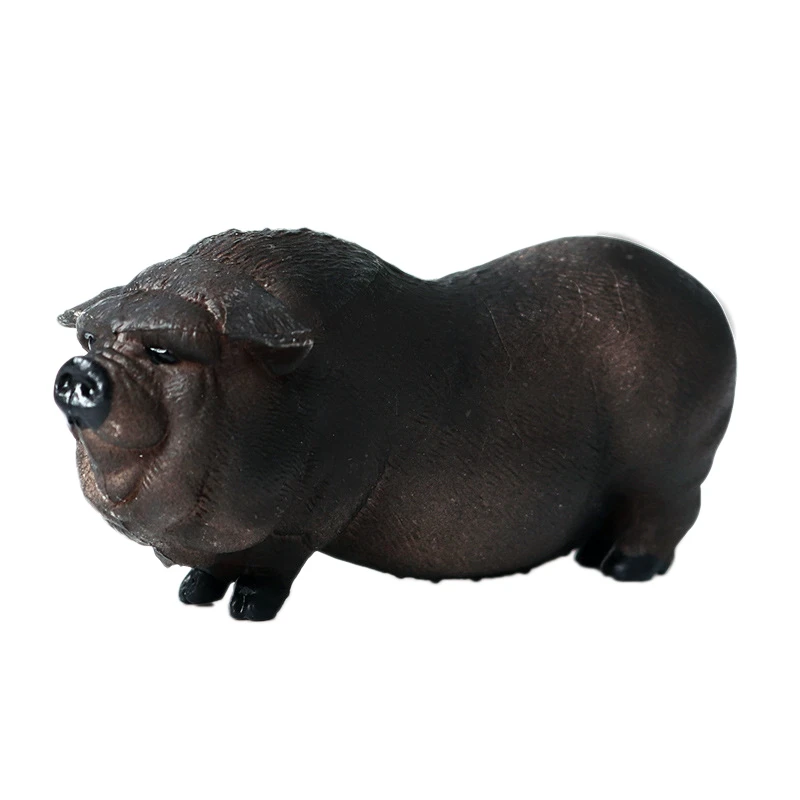 シミュレーション野生動物のおもちゃのベトナム豚ファーム黒豚イノシシモデル固体静的装飾品 Figurines Aliexpress