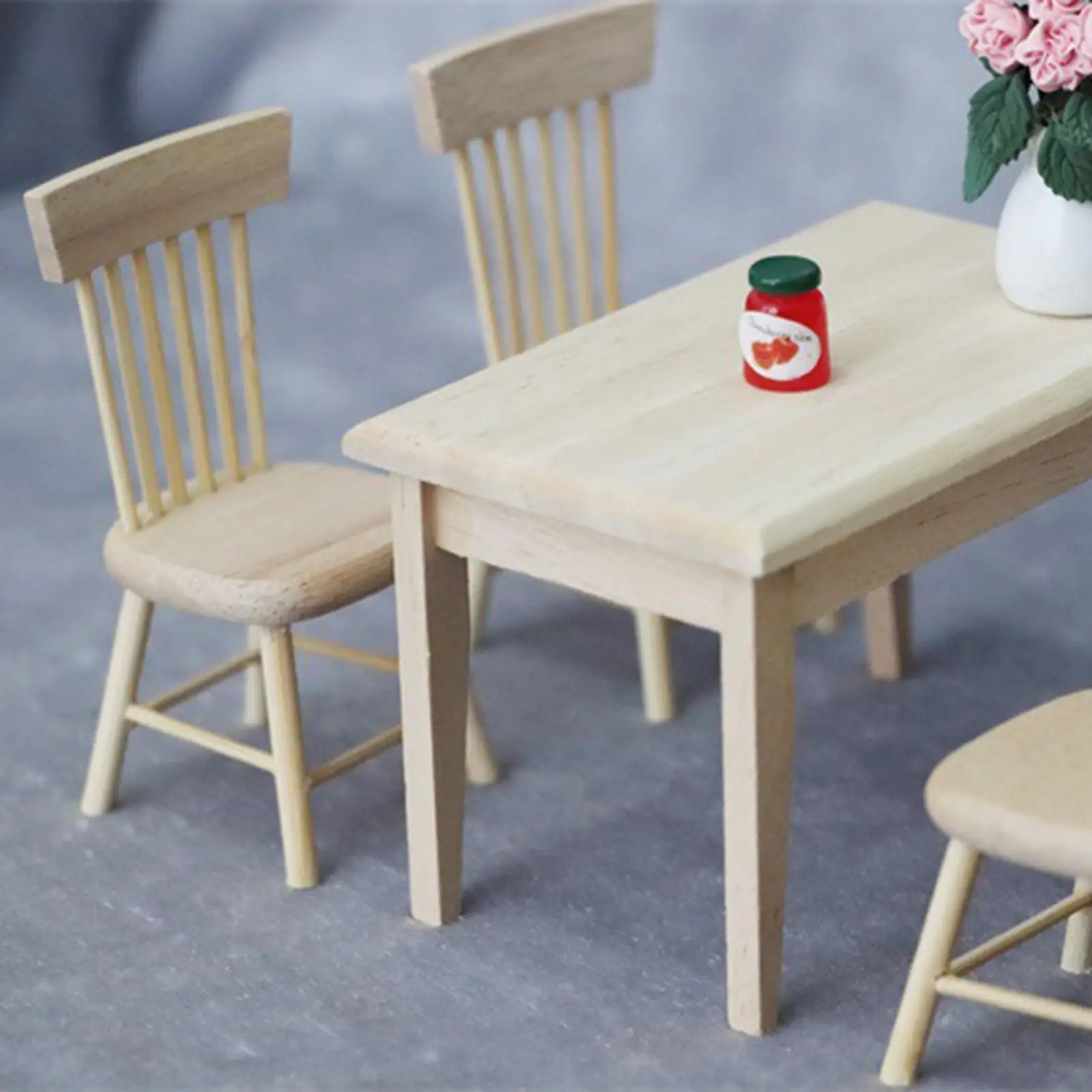 1/12 Dollhouse Simulation Mini Furniture Scene Chair Model Decor DIY Craft Toy Children Toys Birthday Christmas New Year Gift | Игрушки и