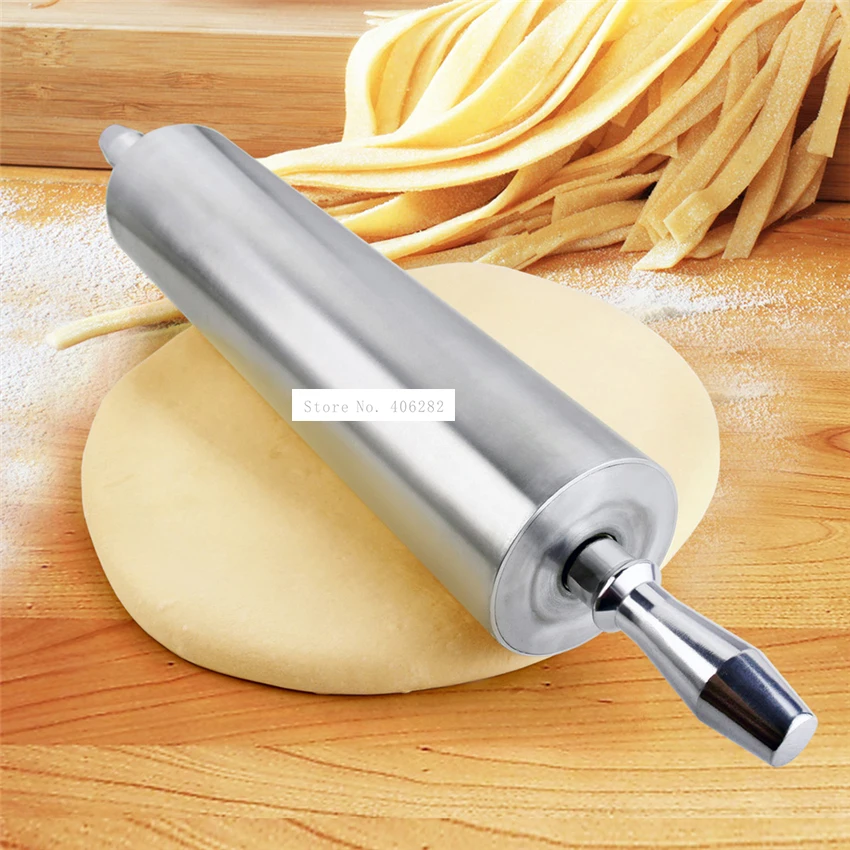 

RPA-3515 High-quality Noodle Rolling Pin Kitchen Cooking Tool Rolling Pin Commercial Restaurant Metal Rolling Pin (595mm*89mm)