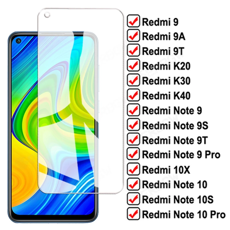 mobile protector 11D Full Protection Glass For Redmi Note 9 10 Pro Max 9S 10S Screen Protector For Xiaomi Redmi 9T 9A 9C 10X K30 K40 Pro + Glass mobile screen guard