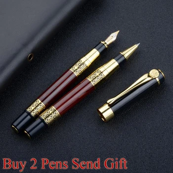 

Luxury Rose Wood Brand Metal Roller Ballpoint Pen Business Men Hot Selling Office Writing Pen Buy 2 Pens Send Gift