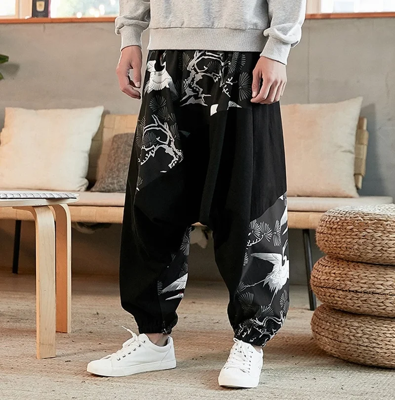 Kimono Pants Streetwear Chinese 