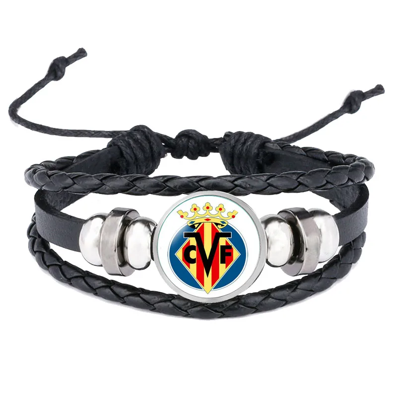 Заказной браслет футбольный клуб браслет с логотипом Барселона Реал Мадрид стекло кабошон команда логотип браслет для футбольного болельщика подарки