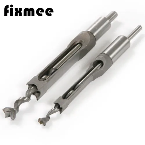 Fixmee 2 шт. 10 мм 16 квадратное Отверстие пила долбежное долото с твист сверлом