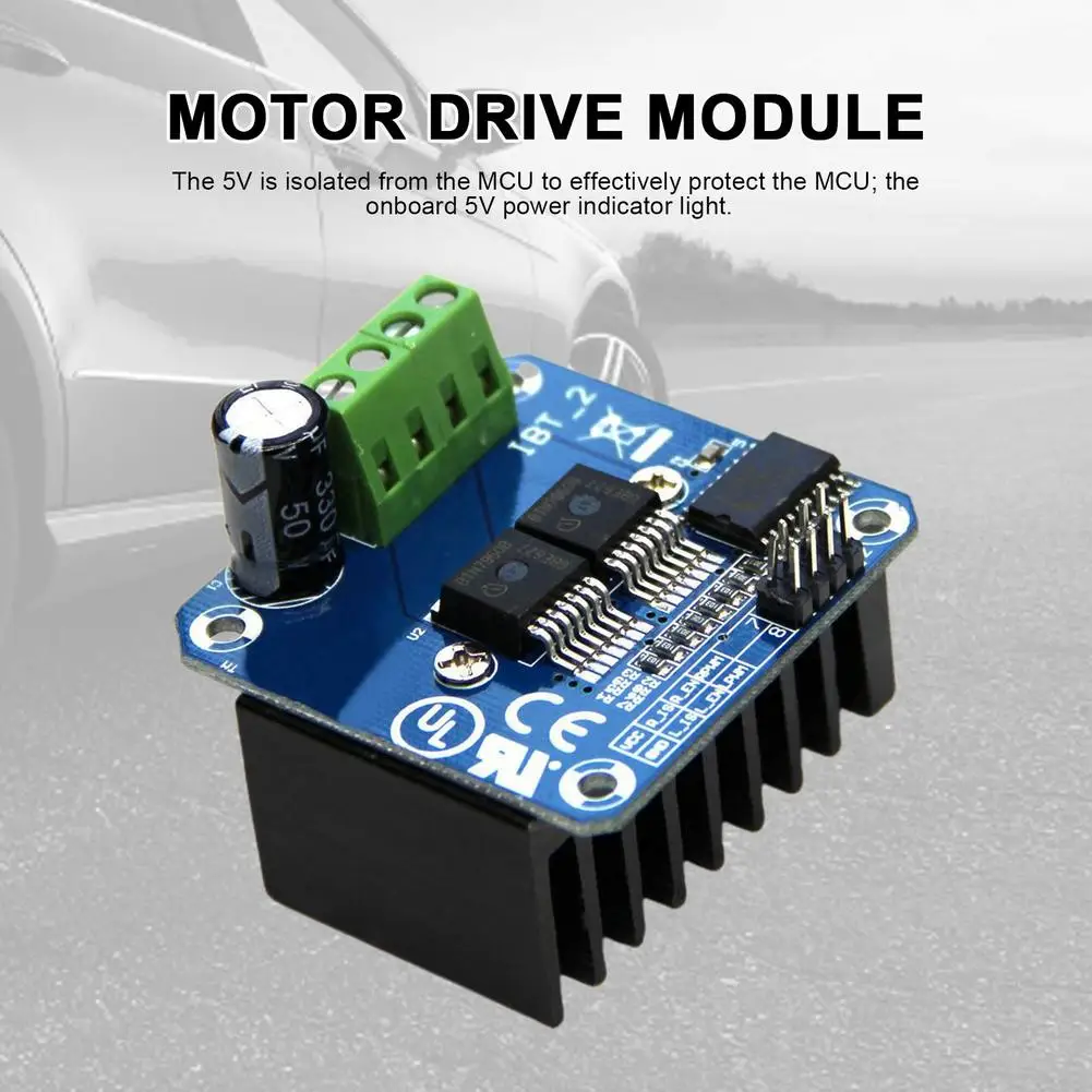 IBT-2 모터 드라이버 모듈 스마트 자동차 드라이버 모듈 2 채널 PWM MCU 보호 GND. 5V. Pwm1. PWM2