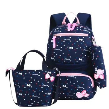 

3pcs/set Girl Backpack for School Bags Star Printing Cute Backpacks With Bear For Teenagers Girls Travel Bag Rucksacks Mochila