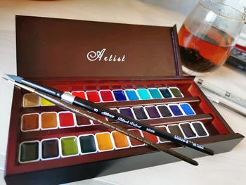 Daniel Smith set di colori ad acquerello originale 12/24/36 colori 0,5 ml/1 ml/2 ml acuarelas pittura a pigmenti forniture d'arte 1