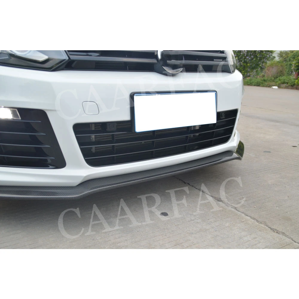 Передний спойлер для подбородка MK6 R20 из углеродного волокна Volkswagen VW Golf 6 VI 2010 2013 E