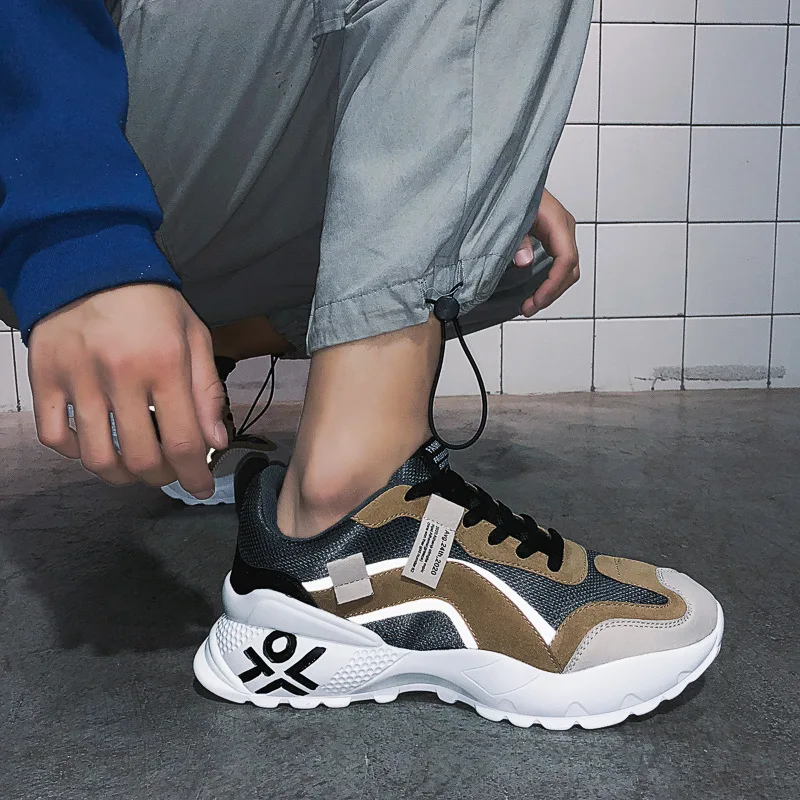 

2020 Spring New Style MEN'S Shoes Online Celebrity INS Dad Shoes Men's Korean-style Trend Versatile Casual Sports Running Trendy
