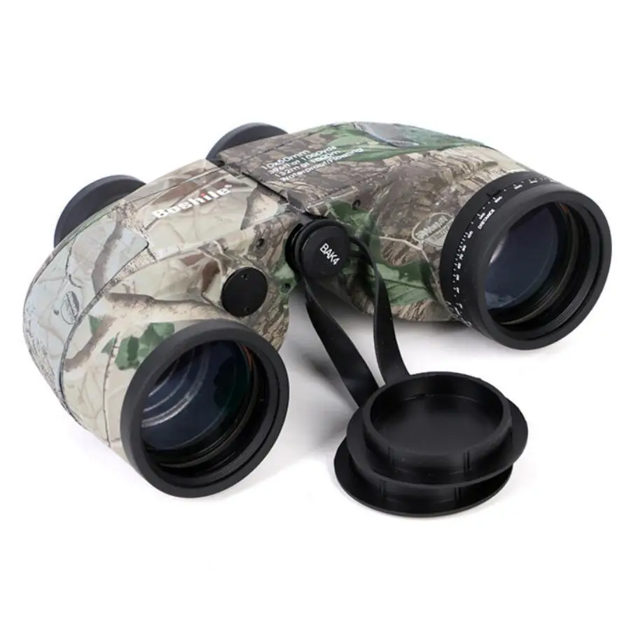 Russian military telescope 10X50 with compass maple leaf camouflage binocular high-fold HD microlight night vision navigation |