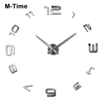 

Promotion Large Diy Wall Clock Sticker Watch Mirror Fashion Modern Quartz Clocks Living Room New Home Decor Free Shipping