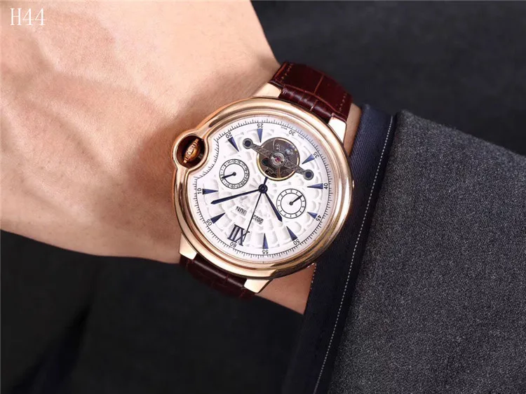 Reloj Hombre,, Топ бренд, мужские механические часы, автоматические часы с турбийоном и скелетом, мужские часы с календарем, мужские часы, Прямая поставка - Цвет: 2