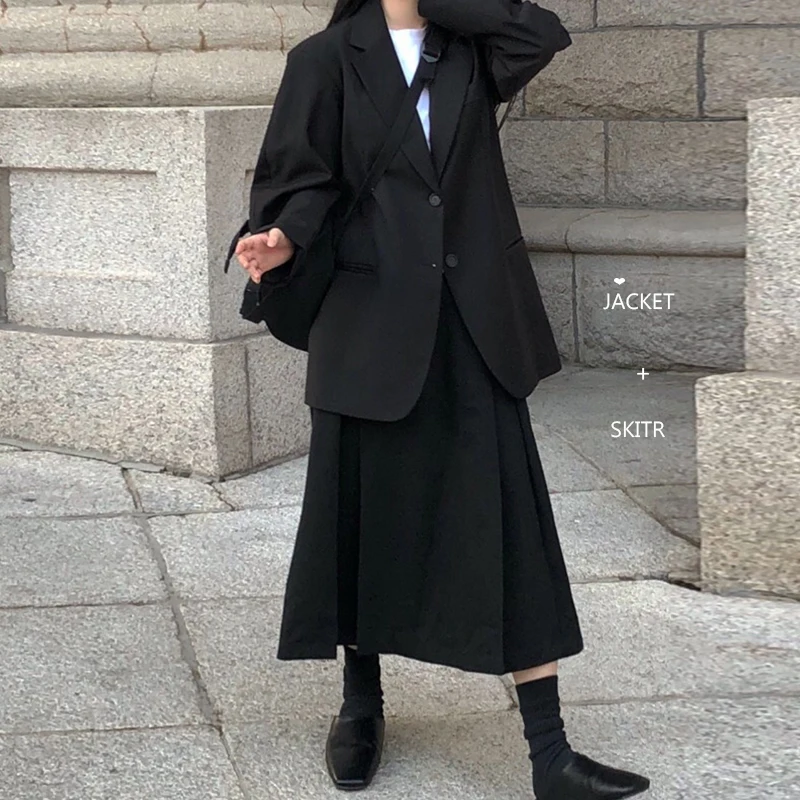 [EWQ] женское Свободное пальто с двумя пряжками, однотонное повседневное пальто с длинными рукавами, Трендовое пальто для леди, Feminino, Новинка осени года, QK356