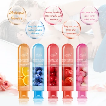 New Arrival Fruit Lube Water based Lubricant for Session Couples Intimate Lubricant Anal Sex Toys