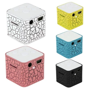 

speaker external sound card Smart LED Nightlight Colorful Light Water Cube Bluetooth Speaker Card Sound With Mega Bass Player
