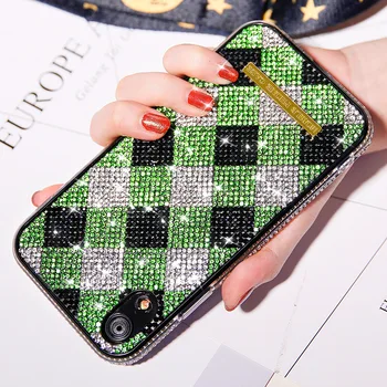 

Lattice Pattern Bling Diamond Case For iPhone 11 Pro Max XR XS MAX X 8 7 6 6S Plus Phone Cases Soft Glitter Cover For iPhone 11