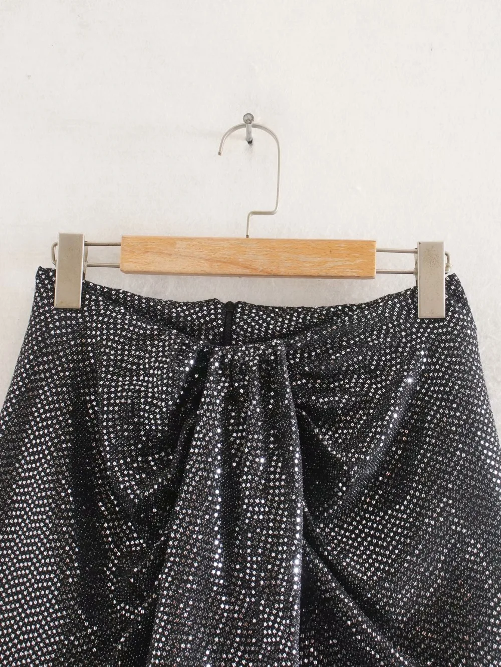 Модная женская мини-юбка с высокой талией и блестками DWDD1114