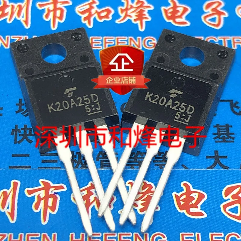 5 шт./IRFIBE30G IRFIBE30GPBF K20A25D TK20A25D K1191 2SK1191 IRFI1310G TO-220F TO220F - Цвет: K20A25D TK20A25D
