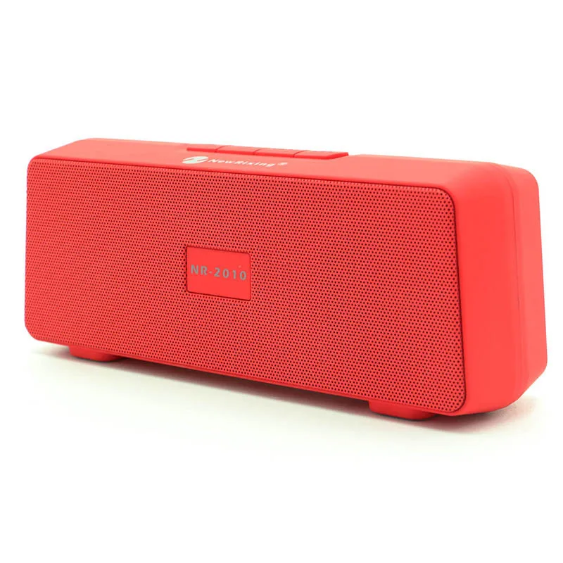 Nr2010 Bluetooth динамик портативный мини двойной динамик s небольшой звук сабвуфер беспроводной бизнес аудио Bluetooth динамик - Цвет: Red