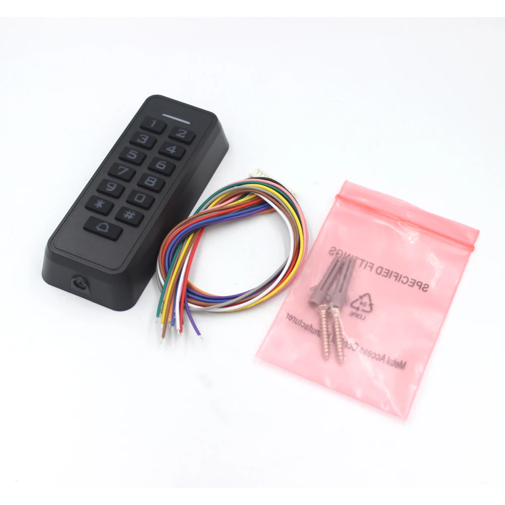 IP67 Waterproof Backlight Keyboard Access Control System RFID 125KHz Standalone Access Controller Support Wiegand 26 output