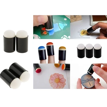 

4 PCS Finger Sponge Daubers Set for Ink Crafts Cards Making Children Drawing Painting Handmade Projects Art Crafts DIY Tool