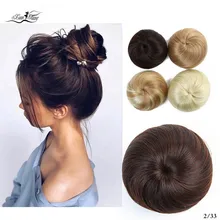 Xuanguang meninas borracha banda reta scrunchie marrom loira пончик-шиньон обертка для волос