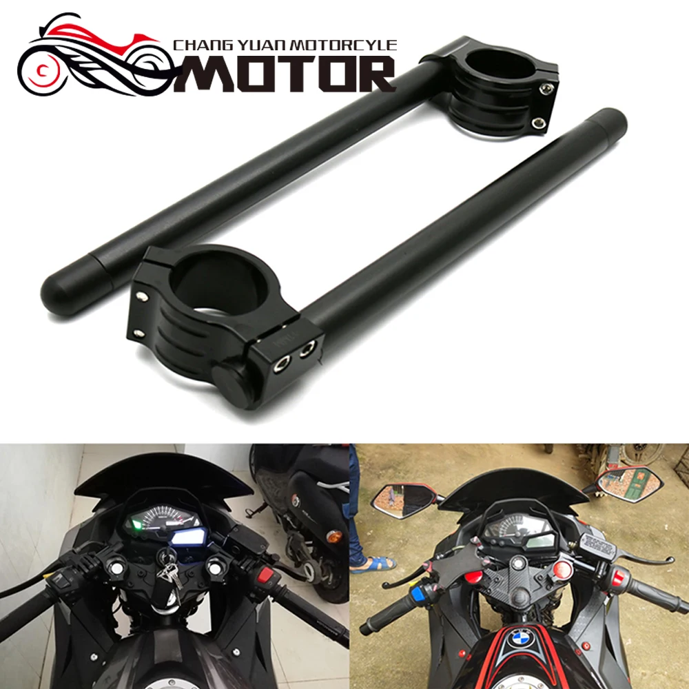 Universal de carreras ajustable CNC 31 32 33 35 36 37 39 41 43 50 51 MM Clip Ons tenedor manillar